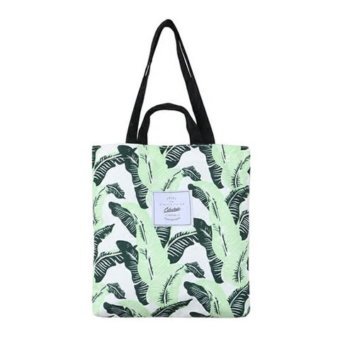 Plants Banana Leaves Tote Bag By Colourup
