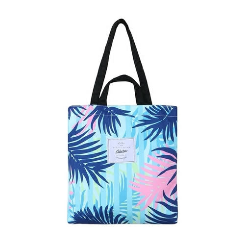 Plants [Blue Leaves] Tote Bag By Colourup