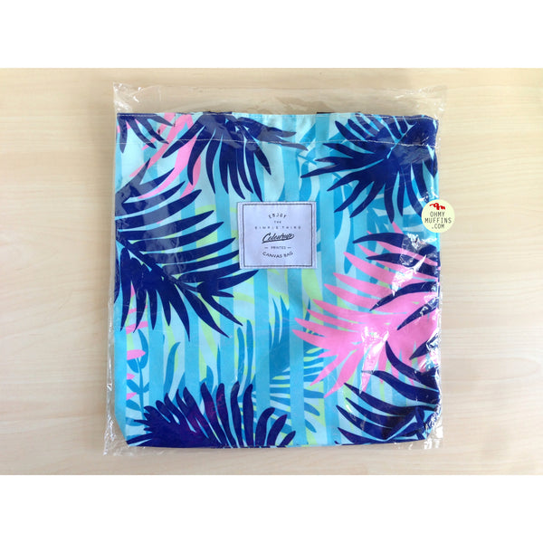 Plants [Blue Leaves] Tote Bag By Colourup