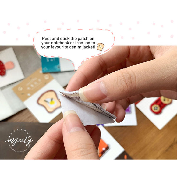 Let's Play [Coffee] Embroidered Sticker & Iron-On Patch