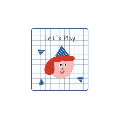 Let's Play Birthday Girl Embroidered Sticker Patch