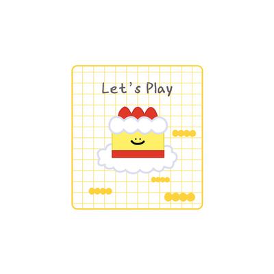 Let's Play Cake Embroidered Sticker Patch