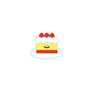 Let's Play Cake Embroidered Sticker Patch