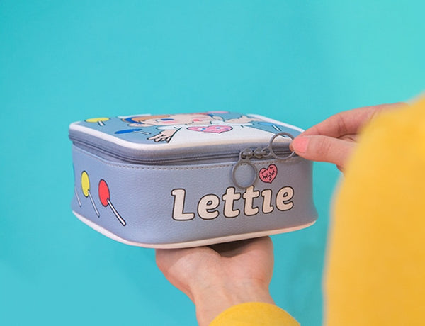 Girl Lettie Square Travel Pouch By Bentoy