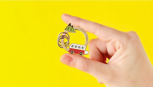 Life Is A Journey Key Chain By U-Pick Mountain Bus