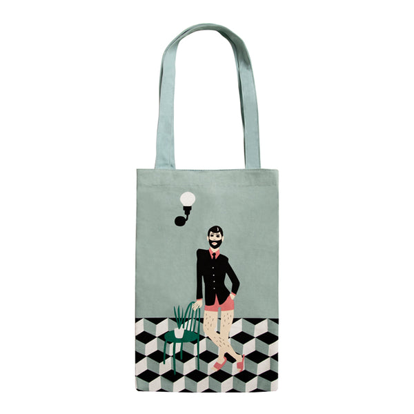 Life in the Room Cute Uncle Tote Bag By YIZI STORE
