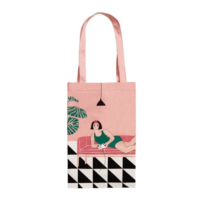Life in the Room Play Games Tote Bag By YIZI STORE