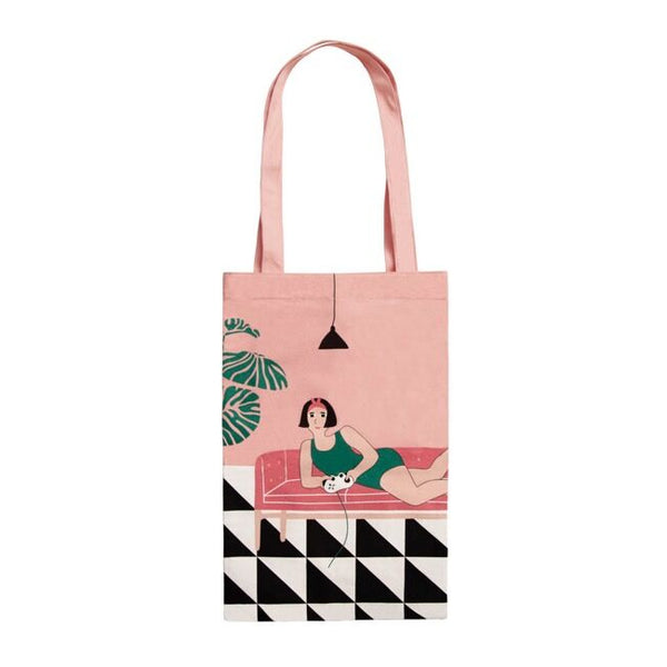 Life in the Room Play Games Tote Bag By YIZI STORE