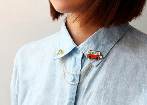 Life Is A Journey Mountain Bus Enamel Pin By U-Pick
