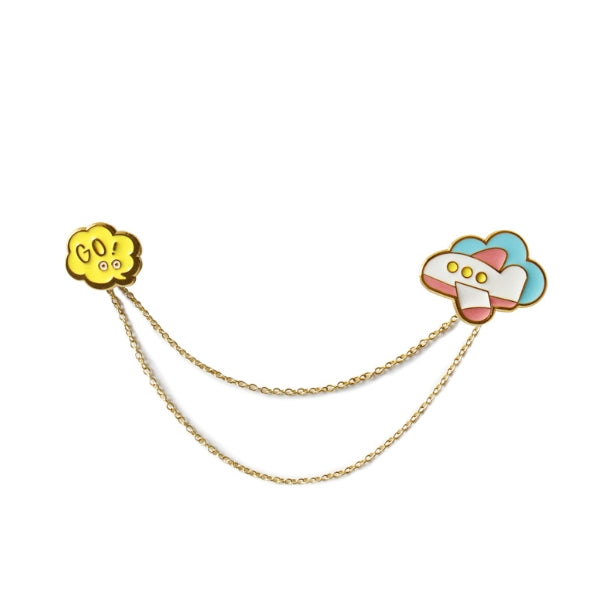 Life Is A Journey Go Airplane Enamel Pin By U-Pick