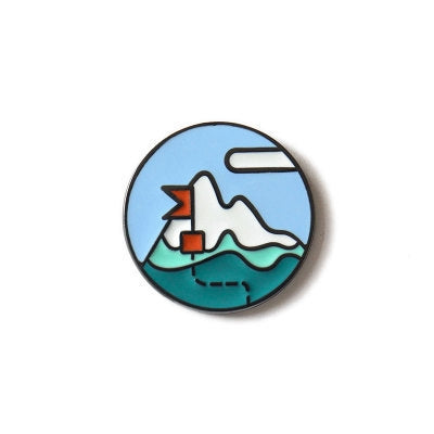 Life Is A Journey Pin Snow Mountain By U-Pick