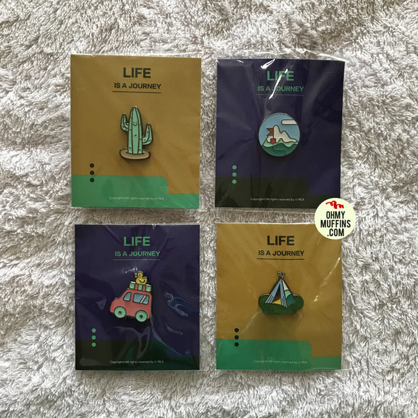 Life Is A Journey Enamel Pin By U-Pick