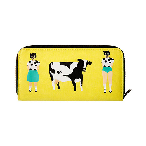 Lily & Lucy [Cow] Long Wallet By YIZI STORE X KOMESHOP
