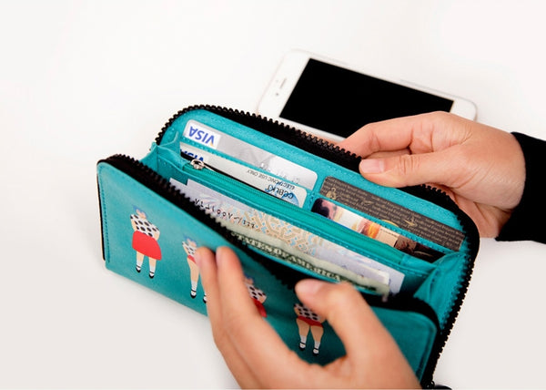 Lily & Lucy [Cow] Long Wallet By YIZI STORE X KOMESHOP