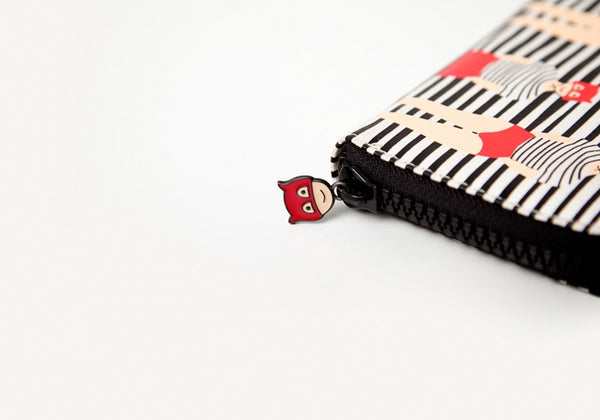 Lily & Lucy [Striped Blinds] Long Wallet By YIZI STORE X KOMESHOP