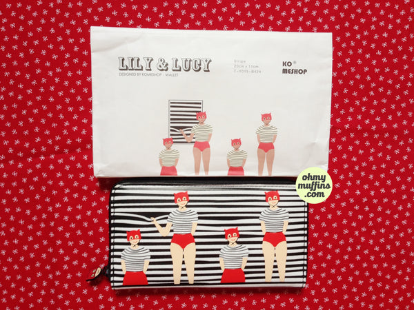 Lily & Lucy [Burger] Long Wallet By YIZI STORE X KOMESHOP