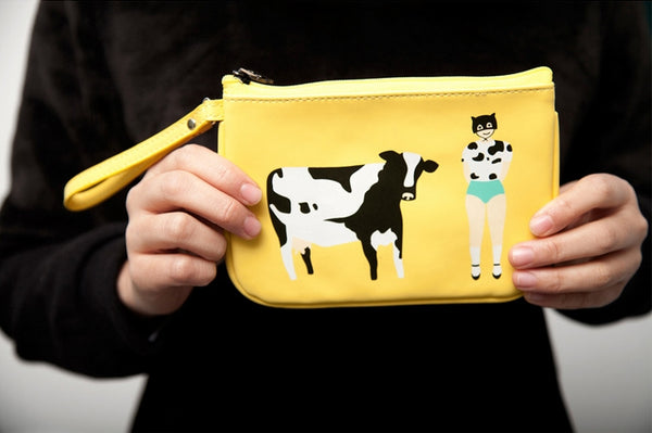 Lily & Lucy [Cow] Pouch By YIZI STORE X KOMESHOP