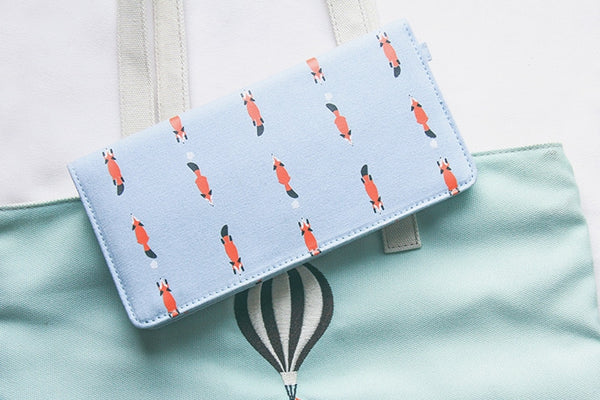 Whimsical Animals Fox Long Wallet By 八涂 (BaTu)