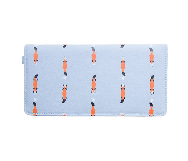 Whimsical Animals Fox Long Wallet By 八涂 (BaTu)