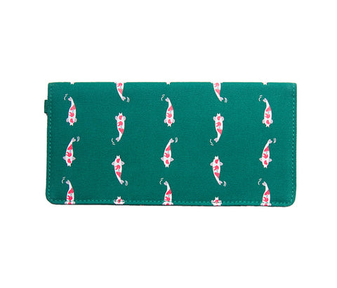 Whimsical Animals Koi Long Wallet By 八涂 (BaTu)