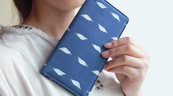 Polar Bear Whimsical Animals Long Wallet By Batu