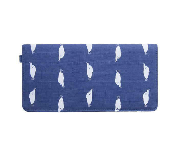 Whimsical Animals [Polar Bear] Long Wallet By 八涂 BaTu