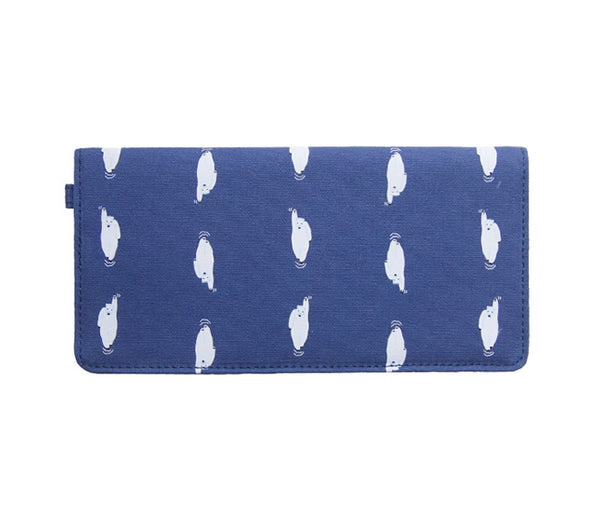 Whimsical Animals [Polar Bear] Long Wallet By 八涂 BaTu