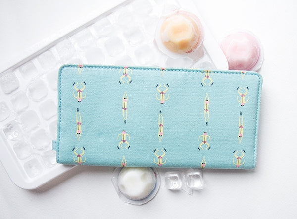 Swimming Whimsical Animals Long Wallet By Batu