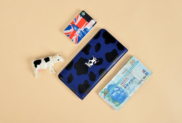 Lovely Animal [Cow] Long Wallet By Kiitos Life