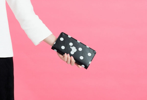 Lovely Animal [Elephant] Long Wallet By Kiitos Life