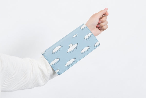 Lovely Animals Polar Bear Long Wallet By Kiitos Life