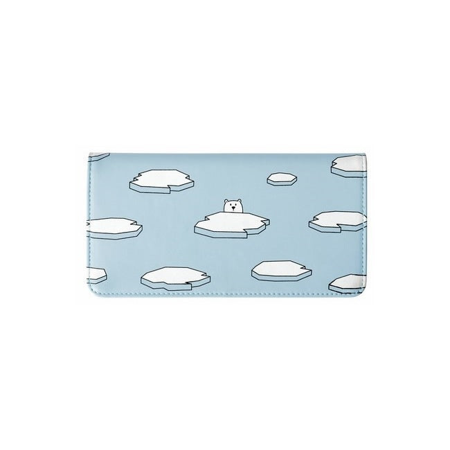 Lovely Animals Polar Bear Long Wallet By Kiitos Life