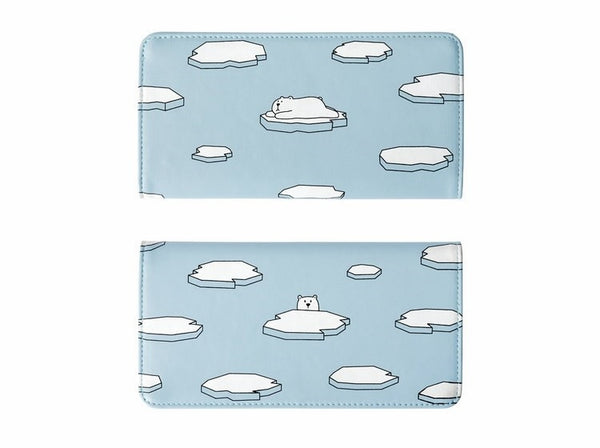 Lovely Animals Polar Bear Long Wallet By Kiitos Life