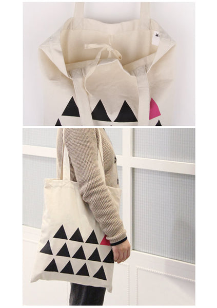 Trangles Printed Tote Bag by MOMO
