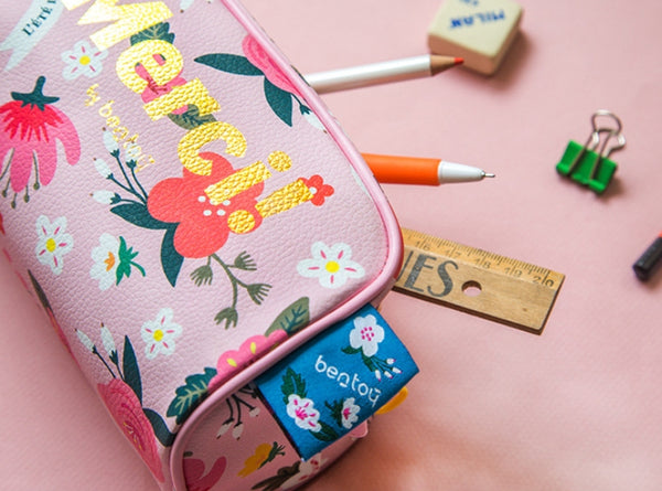 Merci [Pink] Pencil Case By Bentoy