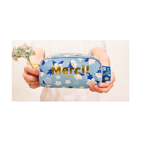 Merci [Blue] Pencil Case By Bentoy