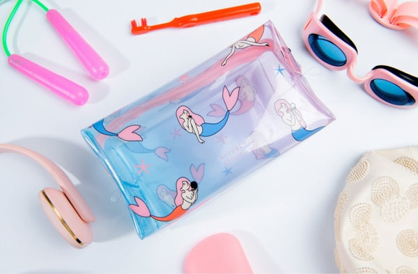 Fun At The Sea Mermaid Transparent Pouch By Kiitos Life