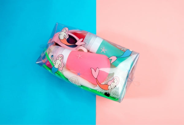 Fun At The Sea Mermaid Transparent Pouch By Kiitos Life