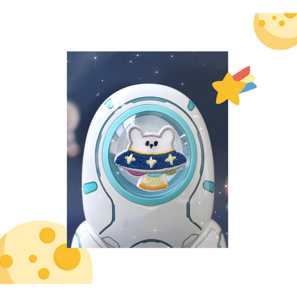 Milky Way [White Rabbit] Embroidered Sticker & Iron-On Patch