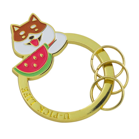 Mini [Shiba Watermelon] Key Chain By U-Pick