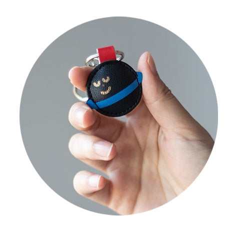 Mini Leather Bag [Planet] Key Chain By U-Pick