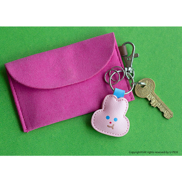 Mini Leather Bag [Bunny] Key Chain By U-Pick