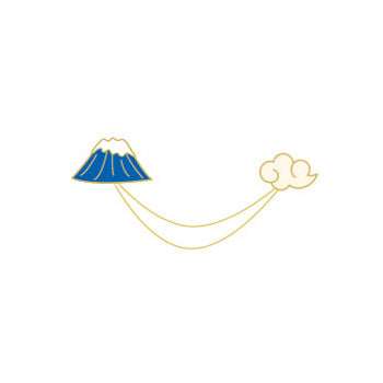 Fun Mountain Cloud Enamel Pin By U-Pick