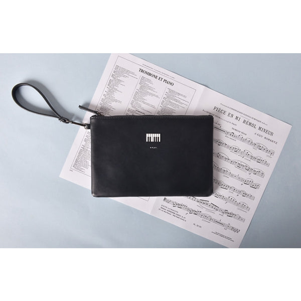 Music [Piano] Flat Case Pouch By Kiitos Life