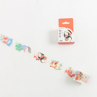 Music Concert Animal Washi Tape