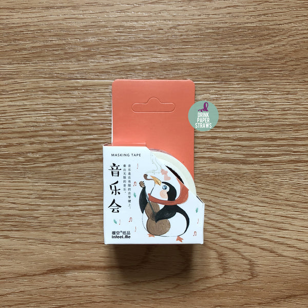 Music Concert Animal Washi Tape