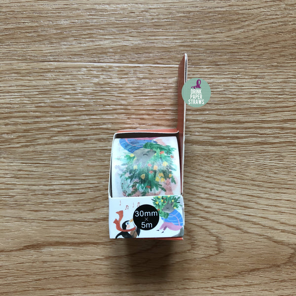 Music Concert Animal Washi Tape