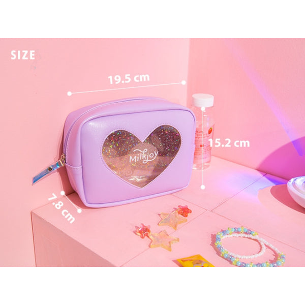 My Sparkle Heart [Holographic] Box Pouch By Milkjoy