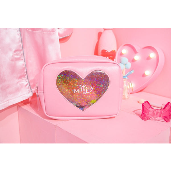 My Sparkle Heart [Pink] Box Pouch By Milkjoy