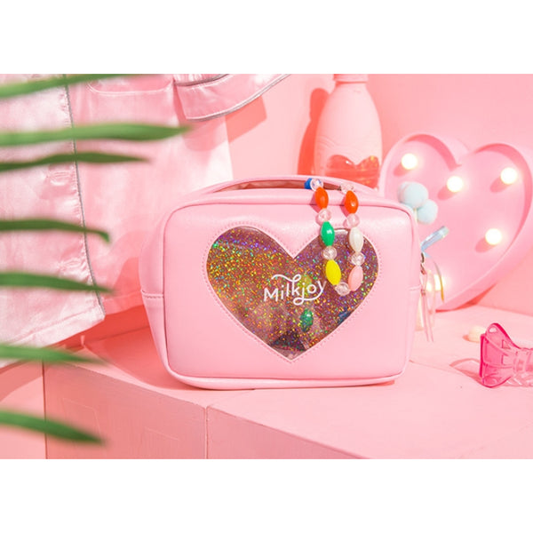 My Sparkle Heart [Pink] Box Pouch By Milkjoy